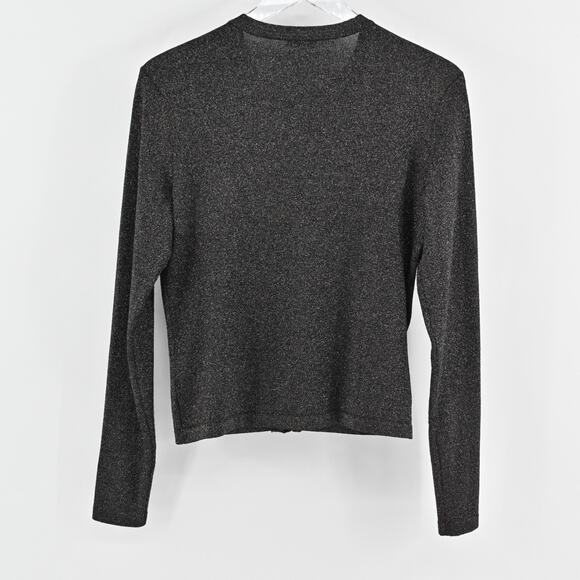 J MCLAUGHLIN Womens Cardigan‎ Metallic Knit Size XS Sweater Capsule Quiet Luxury - Picture 2 of 13